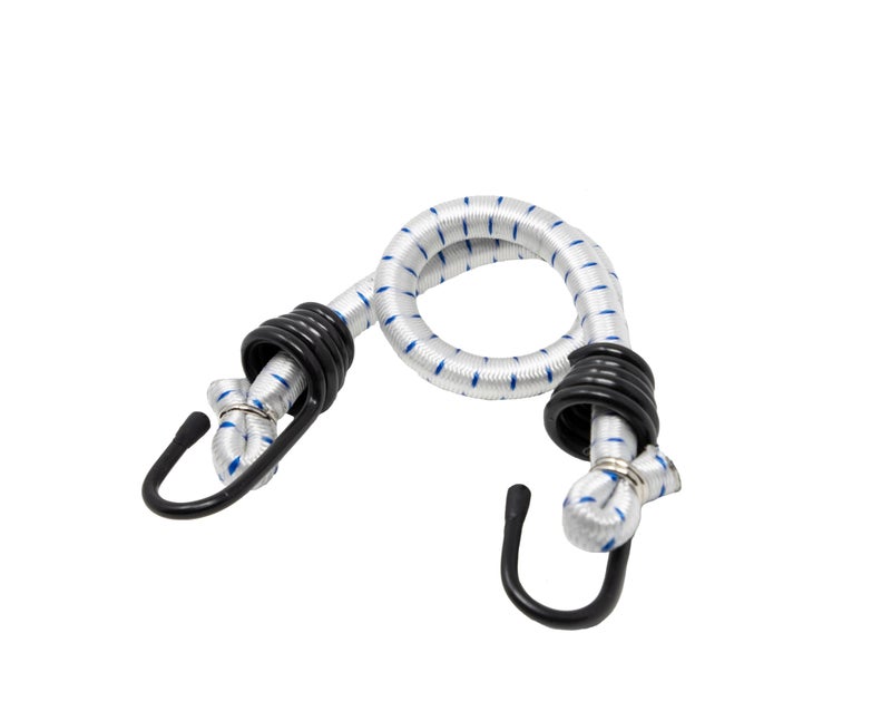 Kotap VBC-18WHT Heavy Duty Durable Multi-Use Bungee Cords with Hooks, 18-Inch, White (10-Pack) - Image 3
